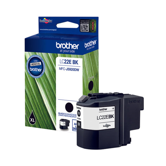 Brother LC22EBK Inkjet Cartridge Black LC22EBK