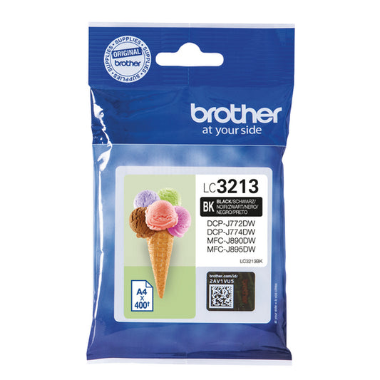 Brother LC3213BK Inkjet Cartridge High Yield Black LC3213BK