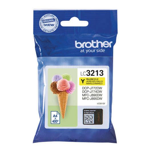 Brother LC3213Y Inkjet Cartridge High Yield Yellow LC3213Y