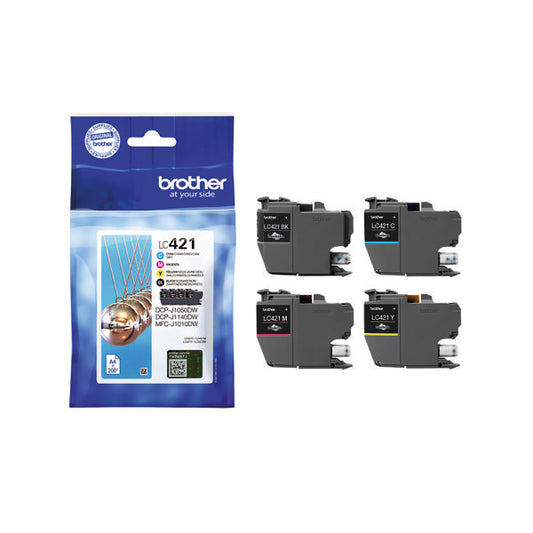 Brother LC421 Inkjet Cartridge CMY LC421VAL