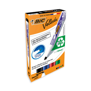 Bic Velleda 1751 Drywipe Marker Assorted (Pack of 4) 1199001754