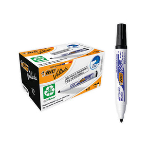 Bic Velleda 1701 Whiteboard Marker Black (Pack of 12) 1199170109