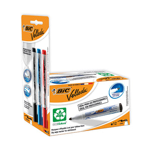 Velleda Drywipe Mrkr Bullet Blk (Pack of 15) 942234