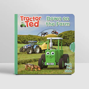 Tractor Ted Push-Pull-Slide Book - Down on the Farm