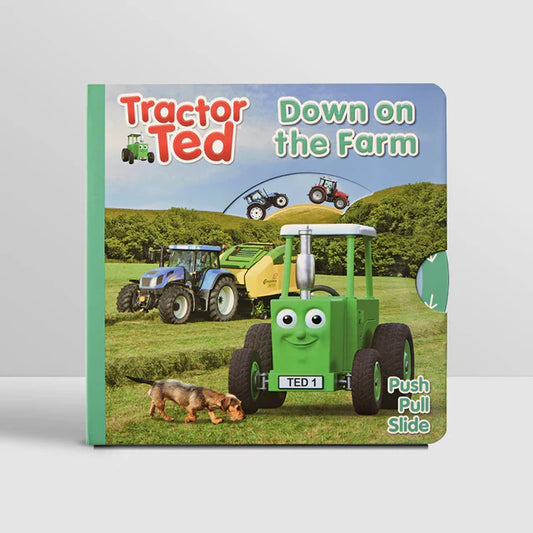 Tractor Ted Push-Pull-Slide Book - Down on the Farm