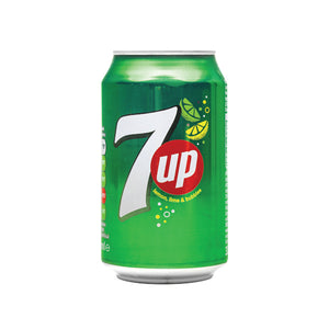 7-Up Lemon and Lime Carbonated Canned Soft Drink 330ml (Pack of 24) 402010