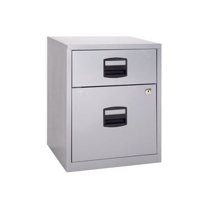 Bisley 2 Drawer Home Filing Cabinet A4 413x400x525mm Grey BY11112