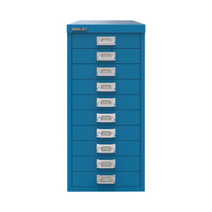 Bisley 10 Multidrawer Cabinet 279x380x590mm Azure Blue BY78740