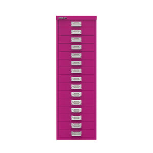 Bisley 15 Multidrawer Cabinet 279x380x860mm Fuchsia BY78743