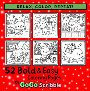 Bold & Easy: Merry Christmas Colouring Book