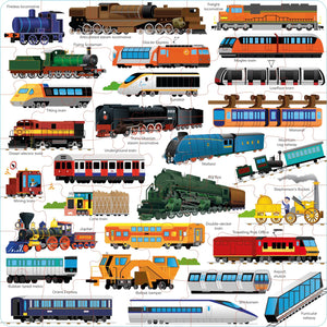 Book & 3 Jigsaws - Trains (49 Piece)