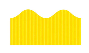 Bordette Scalloped -  Canary (57mm x 15m)