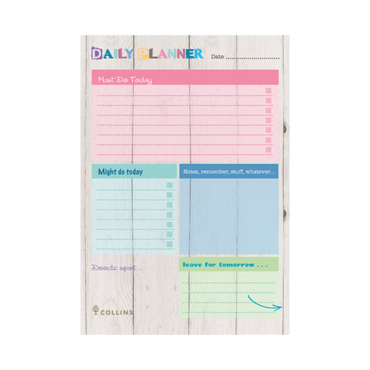 Collins Brighton Daily Planner Desk Pad DPDA5-01