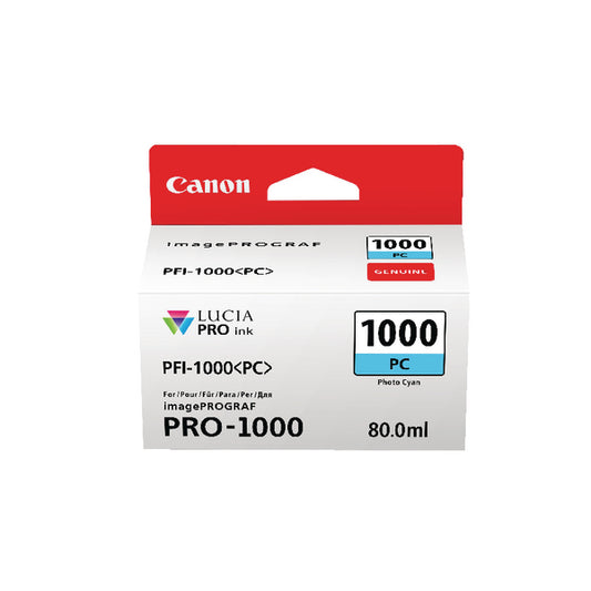 Canon PFI-1000PC Inkjet Cartridge Photo Cyan 0550C001