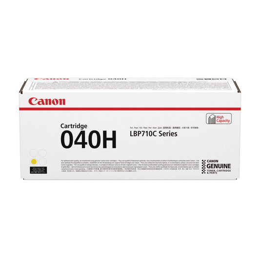 Canon 040H Toner Cartridge High Yield Yellow 0455C001