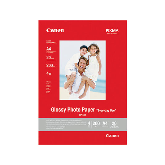 Canon Glossy Photo Paper A4 200gsm (Pack of 20) 0775B082
