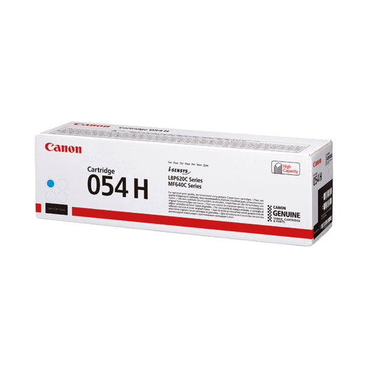 Canon 054H Toner Cartridge High Yield Cyan 3027C002