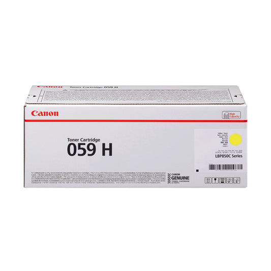 Canon 059H Toner Cartridge High Yield Yellow 3624C001