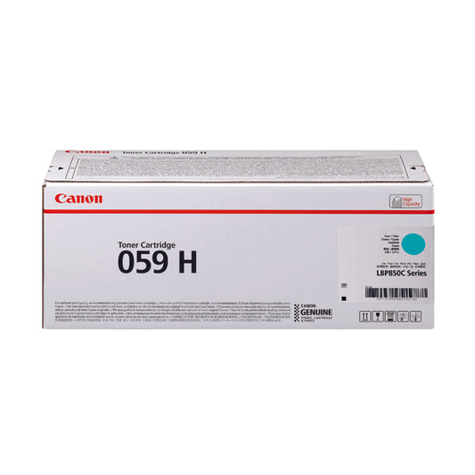 Canon 059H Toner Cartridge High Yield Cyan 3626C001