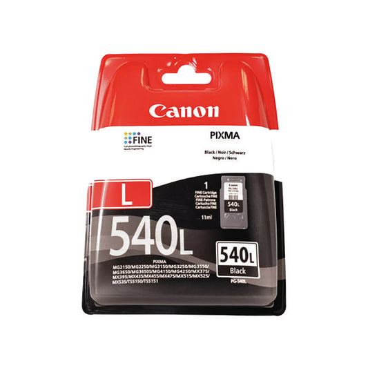 Canon PG-540L Inkjet Cartridge High Yield Black 5224B001