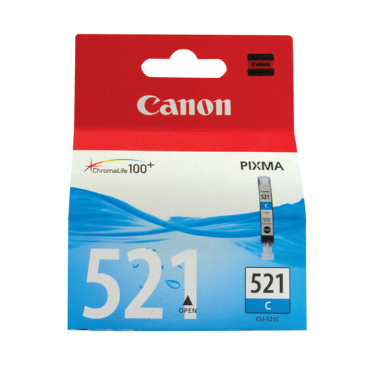 Canon CLI-521C Inkjet Cartridge Cyan 2934B001