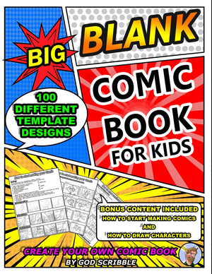 Big Blank Comic Book For Kids