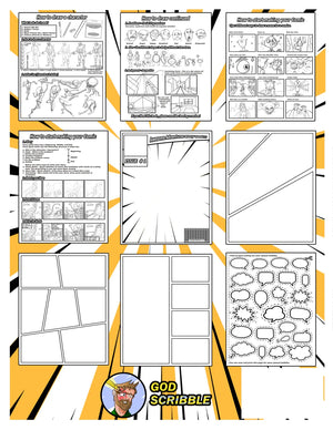 Big Blank Comic Book For Kids