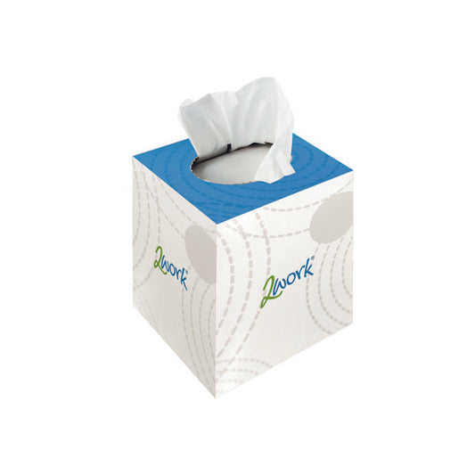 2WORK FACIAL TISSUES CUBE 70 SH PK24