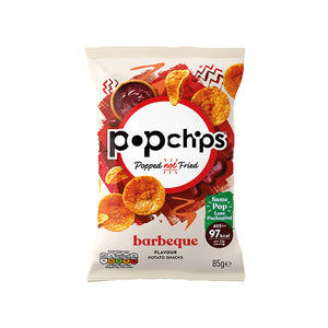 Popchips Crisps Barbeque Sharing Bag 85g (Pack of 8) 0401235