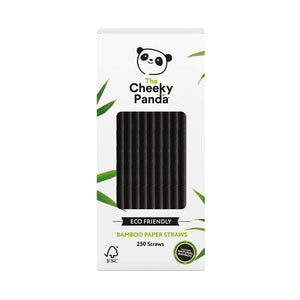 Cheeky Panda Bamboo Paper Straw Black (Pack of 250) 0111130