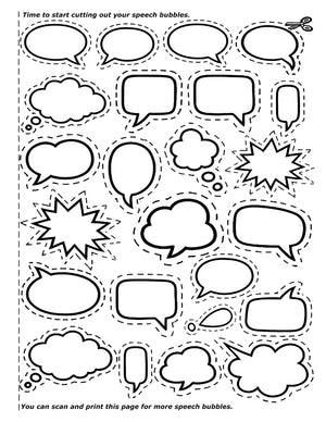 Big Blank Comic Book For Kids