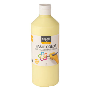 Creall Basic Colour Poster Paint - Pastel Yellow (500ml)
