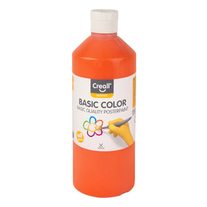 Creall Basic Colour Poster Paint - Orange (500ml)