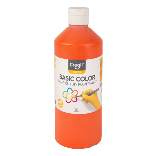 Creall Basic Colour Poster Paint - Orange (500ml)