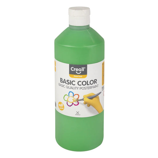 Creall Basic Colour Poster Paint - Mid Green (500ml)