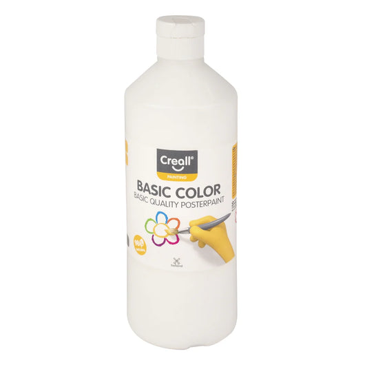 Creall Basic Colour Poster Paint - White (500ml)