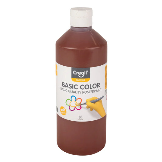 Creall Basic Colour Poster Paint - Brown (500ml)