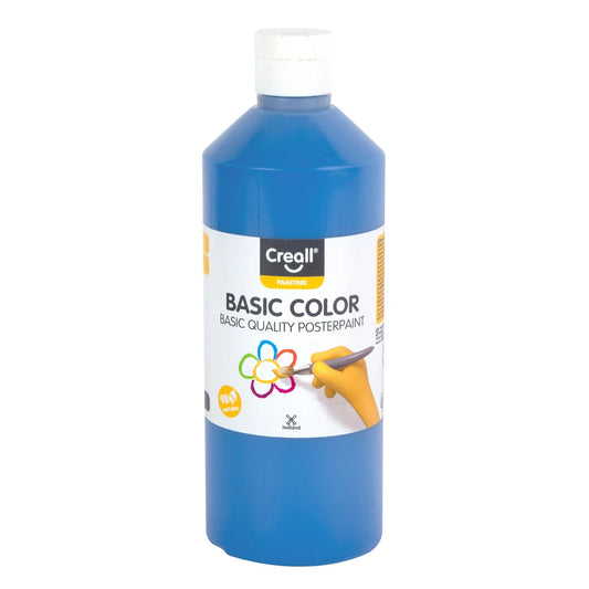 Creall Basic Colour Poster Paint - Primary Blue (500ml)