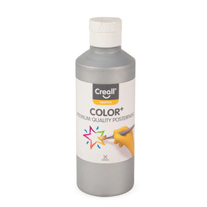 Creall poster paint bottle on a white background