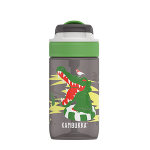 BPA free water bottle with Straw lid-Crocodile