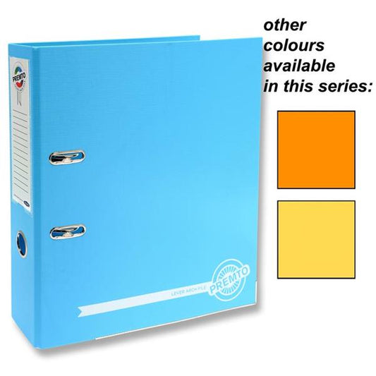 Premto Neon PP Lever Arch File - A4 (Single)