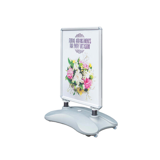 Deflecto A1 Water Based Pavement Display Board with Snap Frame Silver PPA100S