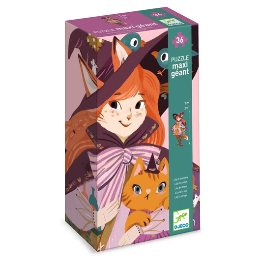 Djeco Giant Jigsaw Puzzle - Lily the Witch (36 Pieces)