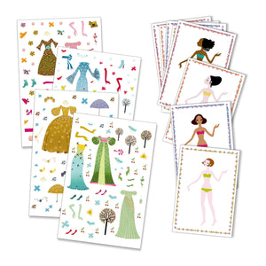 Djeco Paper dolls - Dresses through the seasons