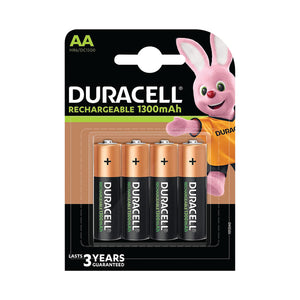 Duracell Rechargeable AA NiMH 1300mAh Batteries (Pack of 4) 81367177