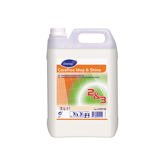 Carefree Mop and Shine Floor Polish 5 Litre (Pack of 2) 419110