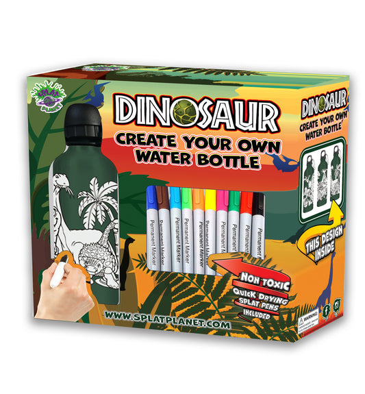 Dinosaur Colour Your Own Bottle
