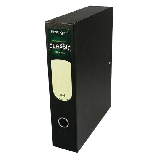 Rexel Classic Box File A4 Black Pk5