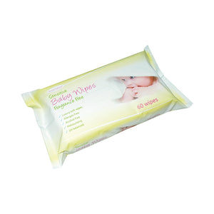 EcoTech Baby Wipes Fragrance Free 60 Sheets (Pack of 12) FPBW60FF