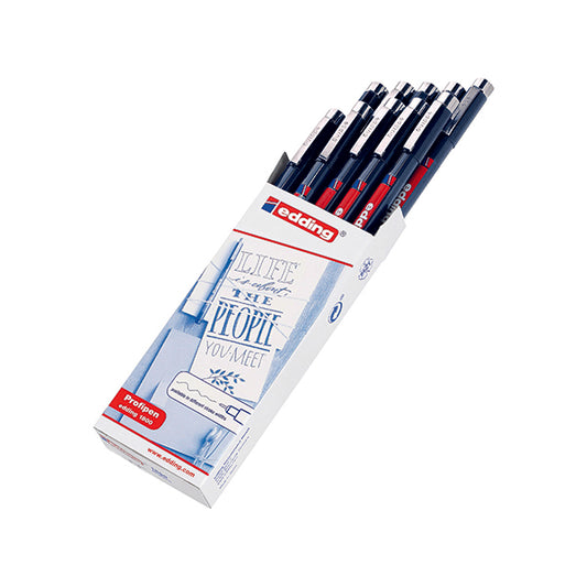 Edding 1800 Profipen Technical Pen Ultra Fine Black (Pack of 10) 1800-0.1-001